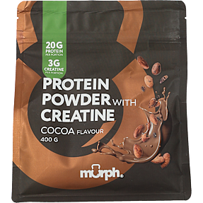 Proteinpulver m. chokoladesmag og kreatin