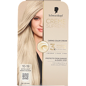 Caring Color Creme permanent hårfarve 10-19 Ultra Light Pearly Blonde
