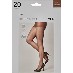 VRS dame strømpebuks shiny str. S/M - mokka