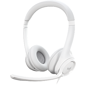 Logitech H390 USB Headset - hvid