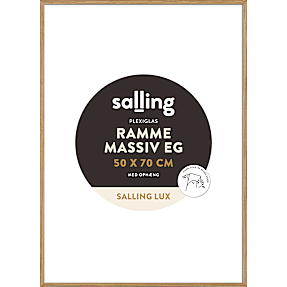 Salling ramme i massiv eg m. plexiglas - 50x70 cm