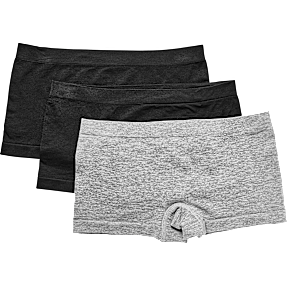 VRS teen 3-pak microfiber hipsters str. 134/140 - grå/sort