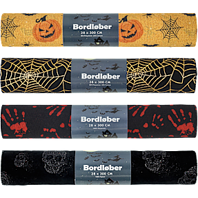 Halloween bordløber 3 meter - flere varianter - assorteret