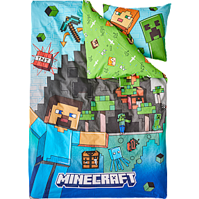 Minecraft sengetøj - 140x200 cm