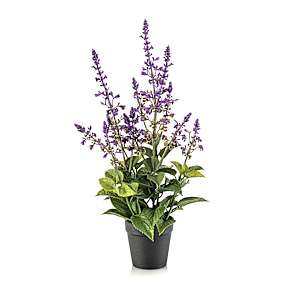 Kunstig salviebusk i potte - lavendel