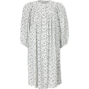 VRS dame blomstret oversize kjole str. S - hvid