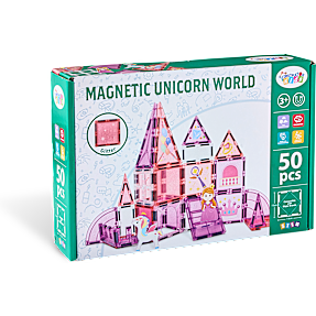 Constructor Kids magnetisk byggesæt 50 dele - enhjørningetema