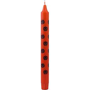 Stagelys med græskar 24x2,2 cm - orange