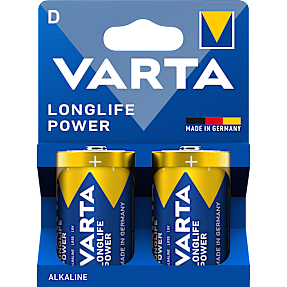Varta Longlife Power D batterier 2-pak