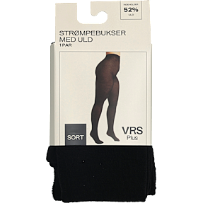 VRS dame strømpebukser med uld str. 54-56 - sort