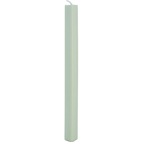 Firkantet stagelys 2,2x24 cm - grøn
