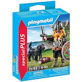 Playmobil viking med vagthund 71755 9 dele