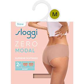 Sloggi dame 2-pak shorts modal str. M - beige