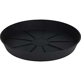 Plastik underfad - sort - Ø:29 cm
