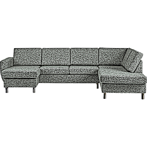 Rom Nordic venstrevendt U-sofa - grøn