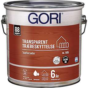 Gori 505 transparent træbeskyttelse 2,5 liter - nød