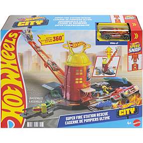 Hot Wheels Super Fire Station Rescue legesæt