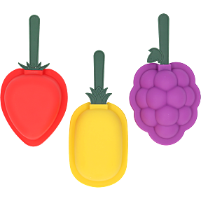 Isform med frugtmønster – flere varianter – assorteret