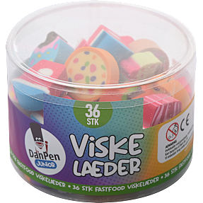 Danpen junior viskelæder 36-pak