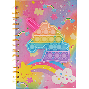 Danpen Junior notesbog - pop it unicorn