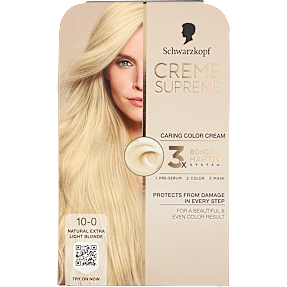 Caring Color Creme permanent hårfarve 10-0 Natural Extra Light Blonde