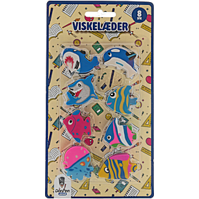 Danpen Junior viskelæder - havmotiver