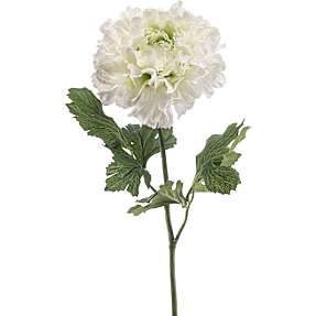 Kunstig blomst mini - creme ranunkel