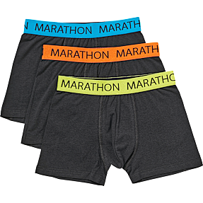 Marathon teen 3-pak boxershorts str. 10-12 år - sort