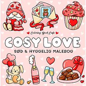 Cozy Love malebog - Coloring Book Cafe