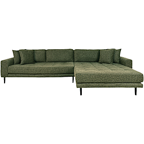 Aya højrevendt loungesofa - olivengrøn