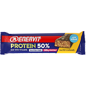 Proteinbar m. chokolade og saltkaramelsmag