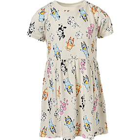 Bluey kjole str. 110/116 - beige