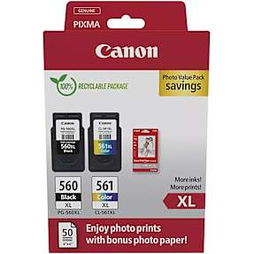 Canon PG-560/CL-561 XL blækpatroner - sort/farve