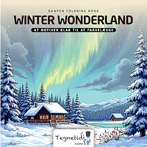 Malebog til twin marker - Tegnetid Winter wonderland