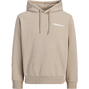 JJ REBEL herre hoodie med print str. 2XL - beige