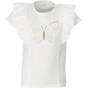 VRS børne T-shirt str. 104 - hvid