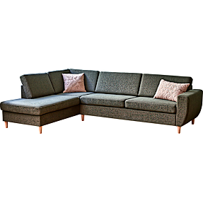 Rom Nordic venstrevendt open-end sofa - grøn