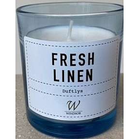 Windsor duftlys i glas - fresh linen