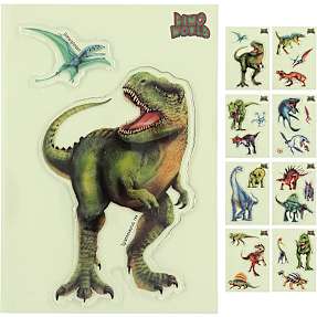 Dino World gel stickers – flere varianter – assorteret