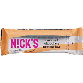 Proteinbar m. chokolade- og karamelsmag