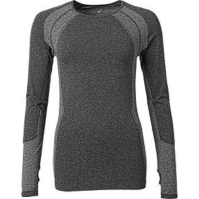VRS dame seamless bluse str. M - grå