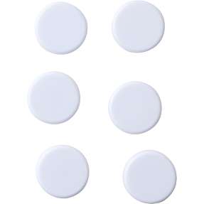 NAGA whiteboard magneter 6-pak - hvid