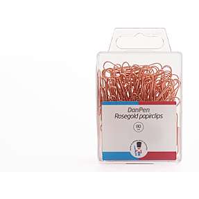 Danpen papirclips - rosegold