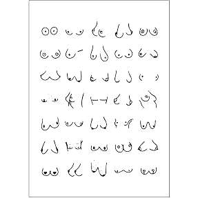 Boobies nr. 3 - 50x70 cm