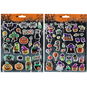 Halloween klistermærker - flere varianter - assorteret