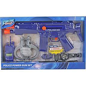 Action Zone politi pistol sæt
