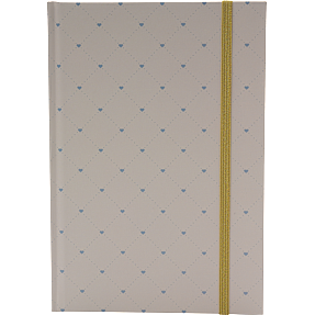 Danpen notesbog A5 - hjerte/rose