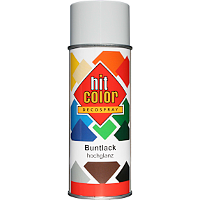 Hit Color spraymaling satin 0,4 liter - lysegrå