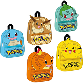 Pokémon miniature rygsæk med karabin - flere varianter - assorteret