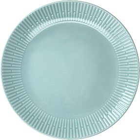Relief frokosttallerken - lysegrøn - Ø: 22 cm